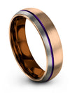Brushed Wedding Band Man Tungsten Engagement Guy Rings Wife and Wife Engagement - Charming Jewelers