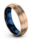 Simple Wedding Jewelry 6mm Mens Tungsten Carbide Bands Husband Day Ideas 18K - Charming Jewelers