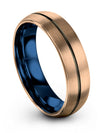 Wedding Rings for Lady Tungsten 18K Rose Gold Tungsten Bands Boyfriend - Charming Jewelers