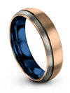 Promise Rings Men&#39;s 18K Rose Gold Guys 18K Rose Gold Tungsten Bands Solid 18K - Charming Jewelers