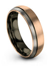 Wedding 18K Rose Gold Ring Sets for Her and His Men Tungsten Wedding Rings 18K - Charming Jewelers