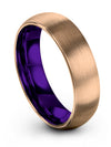 Him and Him Tungsten Wedding Rings Perfect Rings Minimal 18K Rose Gold Bands - Charming Jewelers