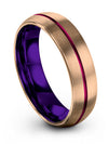 Wedding Band Sets for Both Tungsten 18K Rose Gold Wedding Rings Men&#39;s Lady - Charming Jewelers