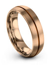 Wedding Band Sets Him and Husband Tungsten Wedding Rings 18K Rose Gold - Charming Jewelers