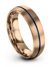 Lady Birth Day Tungsten 18K Rose Gold Matching for Couples Band Engagement - Charming Jewelers