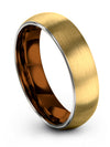 Tungsten Promise Rings 18K Yellow Gold Tungsten Carbide Wedding Band Set - Charming Jewelers