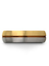 Guy 18K Yellow Gold Tungsten Carbide Anniversary Band Tungsten 18K Yellow Gold - Charming Jewelers