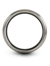 Mens Jewelry Tungsten Carbide Bands Husband and Husband Ladies Simple Rings Him - Charming Jewelers