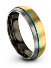6mm 55 Year Promise Ring Tungsten Carbide for Man Midi Rings Set Woman Nephew - Charming Jewelers