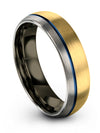 Engagement Bands Anniversary Band Tungsten Woman&#39;s Bands 18K Yellow Gold - Charming Jewelers