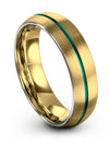 Wedding Set Woman&#39;s One of a Kind Wedding Band 18K Yellow Gold Tungsten Rings - Charming Jewelers