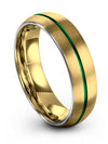 Woman&#39;s Slim Wedding Rings 18K Yellow Gold Tungsten Carbide Rings for Guy - Charming Jewelers