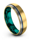Christian Wedding Rings for Ladies Mens Wedding Bands Tungsten 18K Yellow Gold - Charming Jewelers