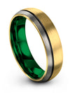 Tungsten Bands for Woman Promise Ring Dainty Wedding Band Promise Bands Dome - Charming Jewelers