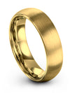 Wedding Engagement Man Rings Set His and Fiance Tungsten Ring Mens 18K Yellow - Charming Jewelers