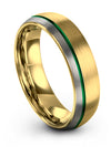 18K Yellow Gold Jewelry Set One of a Kind Ring 18K Yellow Gold Green Set Custom - Charming Jewelers
