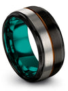 Engagement Female and Wedding Bands Set Simple Tungsten Ring Couple Engagement - Charming Jewelers