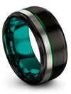 Wedding Bands Set for Wife and Girlfriend Black Tungsten Promise Bands - Charming Jewelers