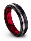 Black Rings Wedding Set Black Wedding Rings for Men Tungsten Marriage Bands Set - Charming Jewelers