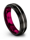 Ladies Friendship Bands Tungsten Wedding Rings Bands Woman Black Band Set Mom - Charming Jewelers