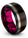 Wedding Sets Rings Girlfriend and Boyfriend Polished Tungsten Rings - Charming Jewelers