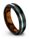 Plain Black Wedding Ring Black Tungsten Engagement Rings Black Memory Ring - Charming Jewelers