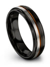 Brushed Female Wedding Bands Cute Tungsten Ring Black Men Ring for Mens - Charming Jewelers
