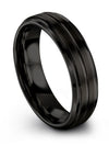 Tungsten Carbide Wedding Bands Band Black Tungsten Engagement Rings Wife - Charming Jewelers