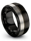 Tungsten Carbide Promise Rings for Ladies Tungsten Woman&#39;s Rings Black Him - Charming Jewelers
