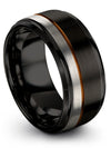 Womans Tungsten Carbide Wedding Bands Black Woman&#39;s Tungsten Black Wedding Ring - Charming Jewelers