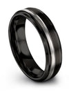 Ring Set for Girlfriend Black Wedding Woman&#39;s Tungsten Carbide Wedding Ring - Charming Jewelers