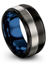 Tungsten Carbide Anniversary Band Personalized Tungsten Bands Set Band - Charming Jewelers