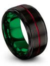 Weddings Rings Boyfriend and His Black Plated Tungsten Band for Men&#39;s Promise - Charming Jewelers