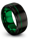 Rings Couple Wedding Tungsten Male Ring Black Lady Promise Ring Her Gifts Ideas - Charming Jewelers