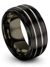 Small Wedding Band Tungsten Rings Him and Her Couples Aunt