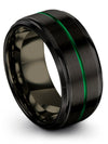 Tungsten Brushed Promise Ring Perfect Wedding Ring Black Nieces Band for Womans - Charming Jewelers