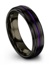 Black Metal Wedding Ring Male Black Tungsten Black Engagement Mens Rings Black - Charming Jewelers