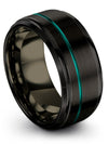 Tungsten Brushed Promise Ring Perfect Wedding Ring Black