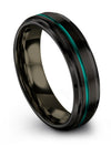 6mm Twentieth Promise Band Wedding Rings for Woman&#39;s Tungsten Black 6mm 5 Year - Charming Jewelers