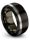 Wedding Sets Black Tungsten Bands Fiance and Husband Sets Gift for Boyfriend - Charming Jewelers