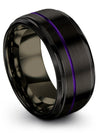 Bands Promise Band Man Tungsten Ring for Male 10mm Girlfriend Hand Unique - Charming Jewelers