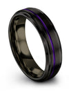 Wedding and Engagement Guy Rings Sets Tungsten Rings 6mm Black Rings - Charming Jewelers