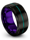 Unique Men Wedding Band Tungsten Carbide Engagement Guys Bands Male Bands Love - Charming Jewelers