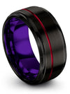 Wedding and Engagement Bands Set for Man Tungsten Black Bands Cute Engagement - Charming Jewelers