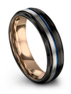 Wedding Rings Sets Girlfriend and Boyfriend Fancy Rings Mid Band for Guys Black - Charming Jewelers