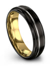 Wedding Rings for Woman Tungsten Black Tungsten Band