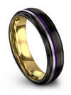 Couple Wedding Rings Set Tungsten Carbide 6mm Rings for Woman Mens Engagement - Charming Jewelers