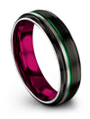 Plain Wedding Ring for Wife and Him Tungsten Black Ring Lady Engagement Female - Charming Jewelers