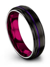 Engagement Lady and Wedding Bands Set for His and Boyfriend Tungsten Bands - Charming Jewelers