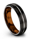 Engravable Wedding Bands Men Wedding Bands 6mm Tungsten Matching for Couples - Charming Jewelers